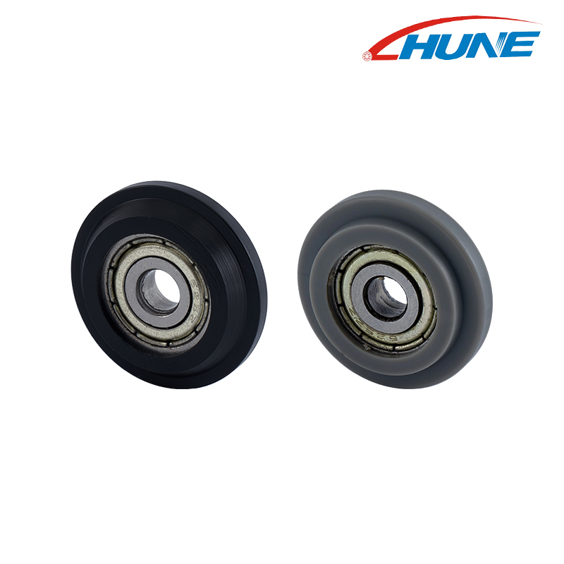 Puleggia con cuscinetto in nylon/Pa/Pu 625ZZ in plastica a forma di Y anticorrosione per porte e finestre