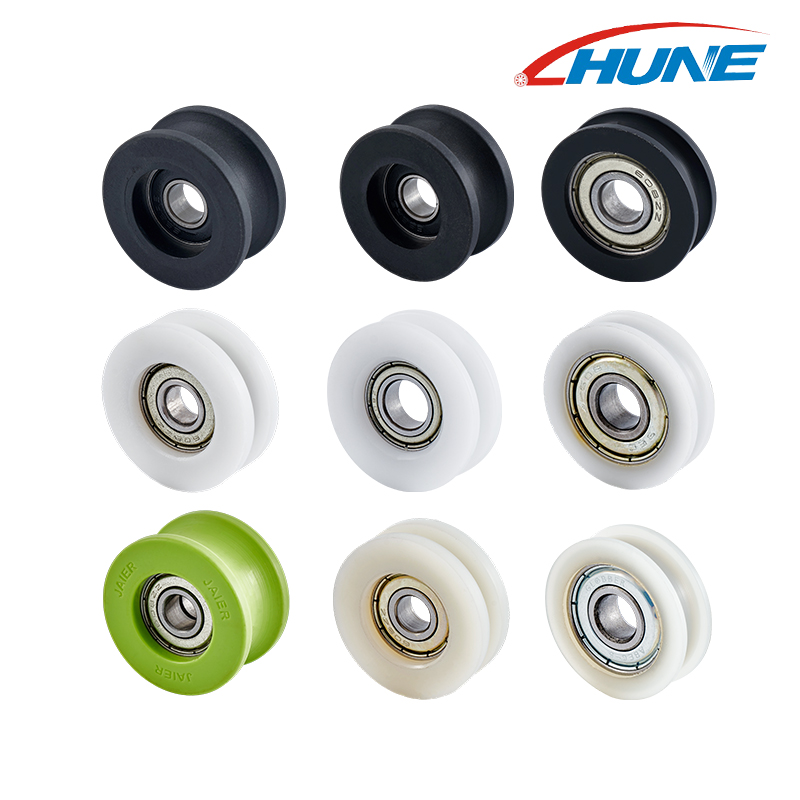 Puleggia per cuscinetti in plastica a U-groove rulli per porte e finestre 628zz con cuscinetti scorrevoli