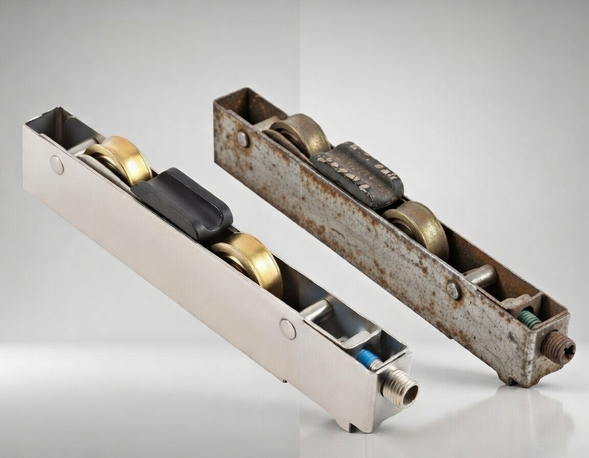  Proteggi i rulli della porta scorrevole dai danni causati dalle intemperie e dallo sporco