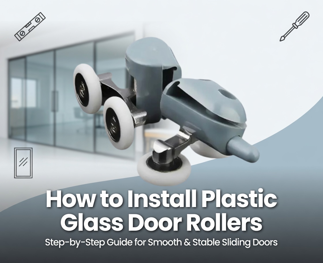  Come installare i rulli per porte in vetro di plastica